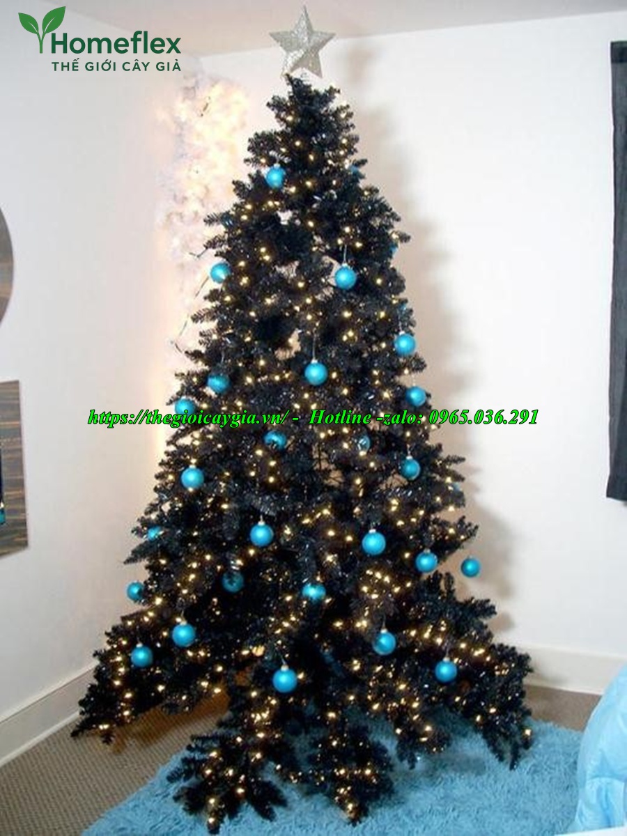 Cây thông noel màu xanh