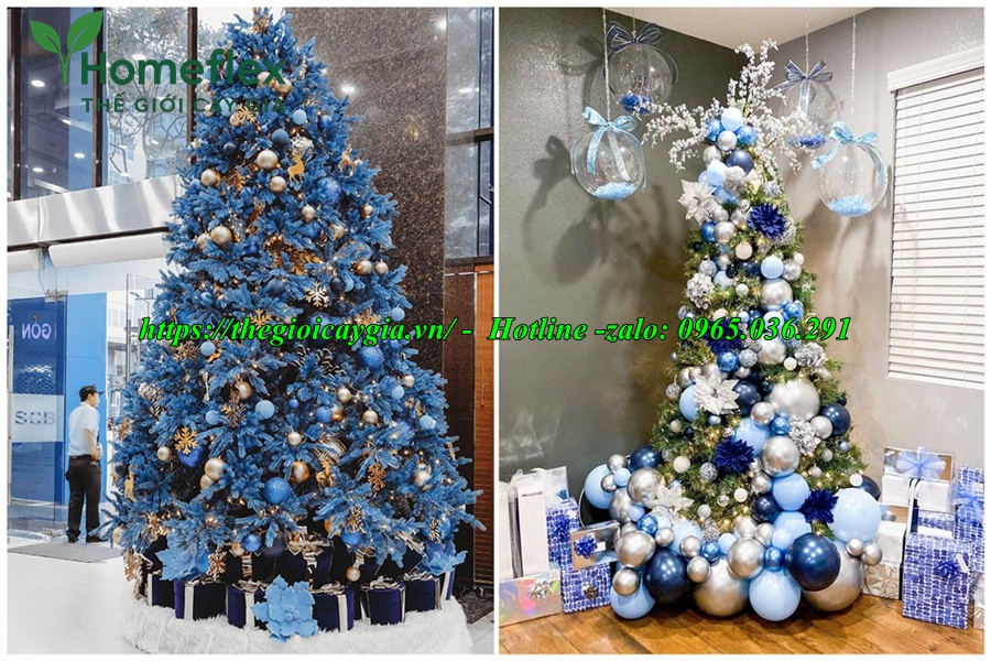 Cây thông noel màu xanh