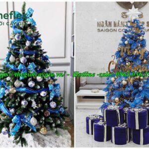 Cây thông noel màu xanh