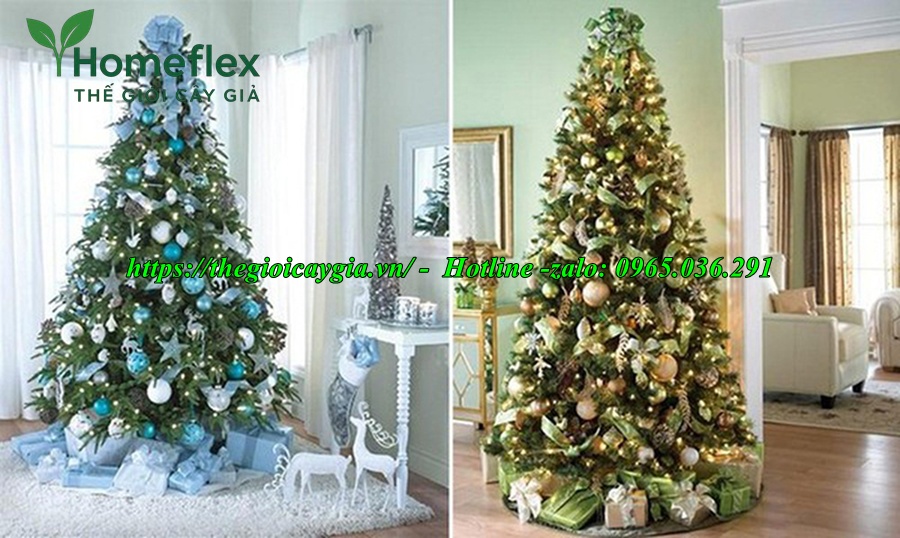 Cây thông noel màu xanh