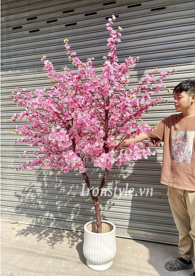 cc3a2y20c491c3a0o20gie1baa3201-2 Cây đào giả trang trí nội thất nhà ở sân vườn đẹp như thật