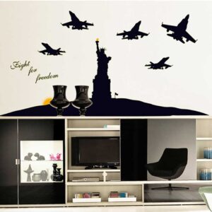 Decal dán quang tượng nữa thần tự do và đội bay