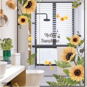 DECAL HOA HƯỚNG DƯƠNG VÀNG ĐÓN NẮNG
