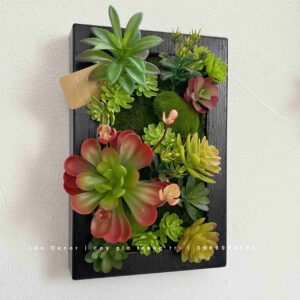 KHUNG TRANH RÊU SEN ĐÁ DECOR ẤN TƯỢNG- KTR015 (20x30cm)