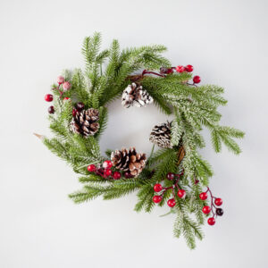 Vòng hoa giả trang trí Noel