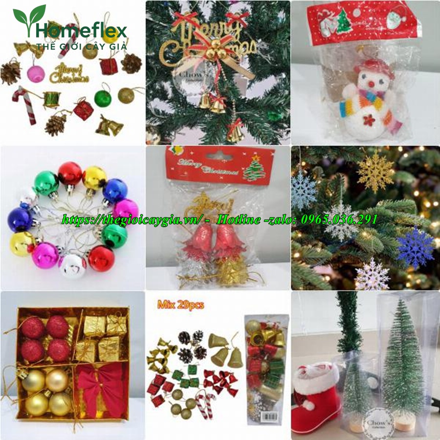 Phụ kiện trang trí cây thông noel giả