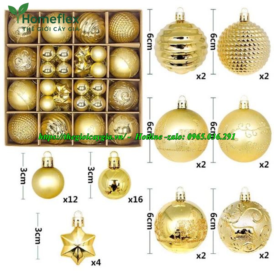 Phụ kiện trang trí cây thông noel giả