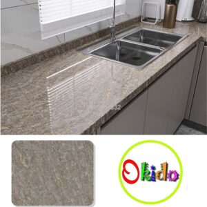 DECAL DÁN BẾP VÂN ĐÁ NÂU