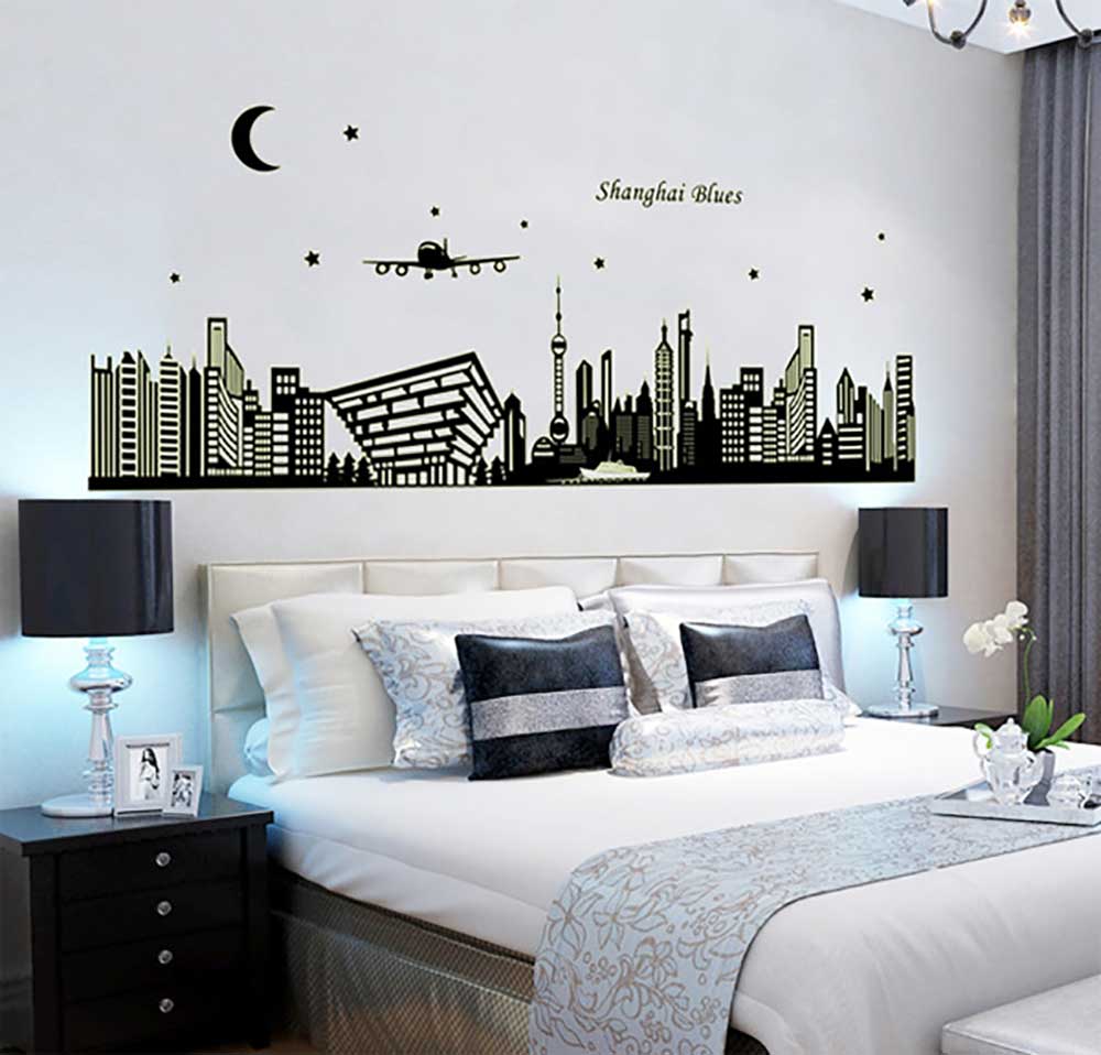 Decal dạ quang thành phố thượng hải