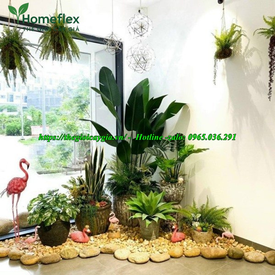 Tiểu cảnh cây giả