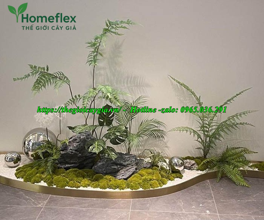Tiểu cảnh cây giả