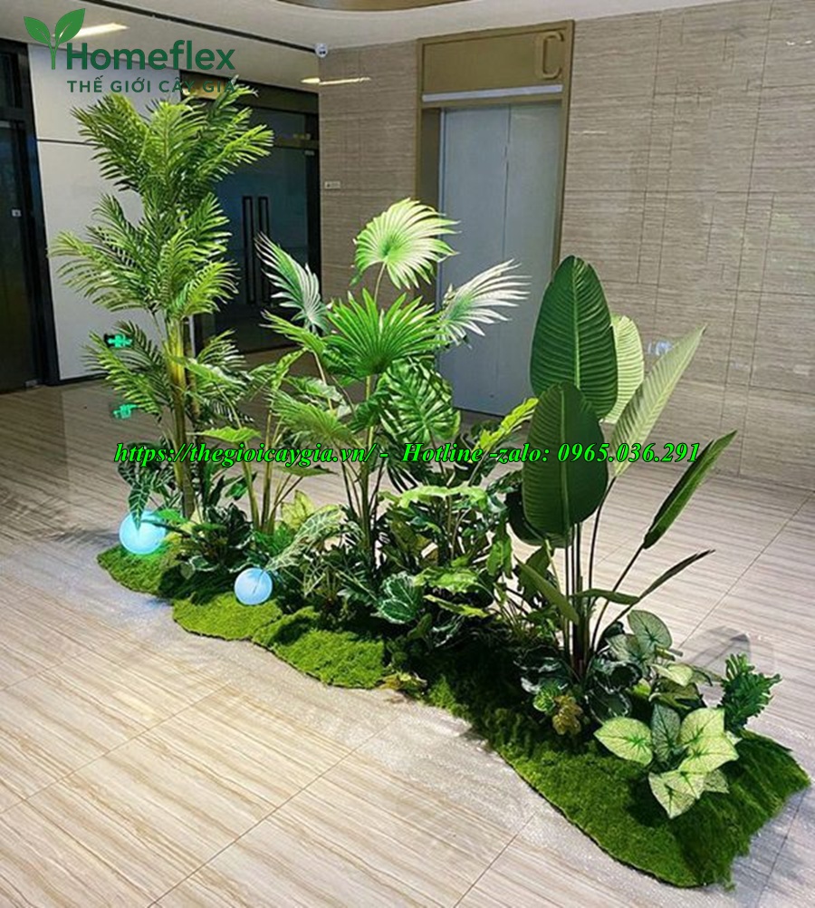 Tiểu cảnh cây giả
