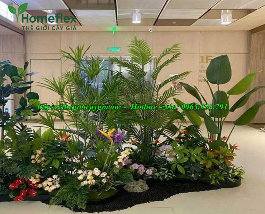 Tiểu cảnh cây giả