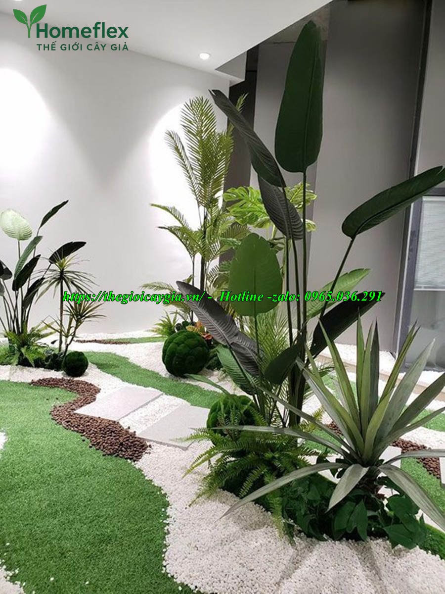 Tiểu cảnh cây giả