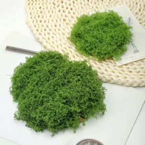 Rêu giả trang trí nền, tường – rêu sợi vải
