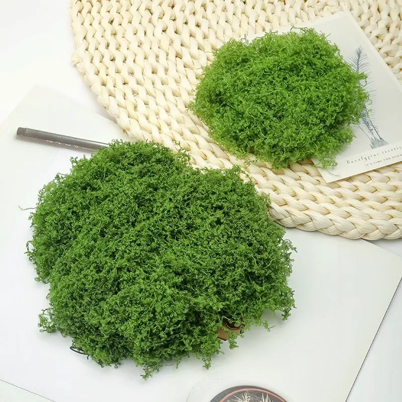Rêu giả trang trí nền, tường – rêu sợi vải