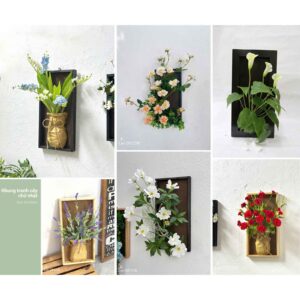 Tranh treo tường cây & hoa giả
