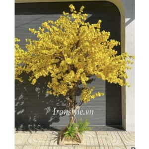 Cây mai giả trang trí Tết 2m3 thân to